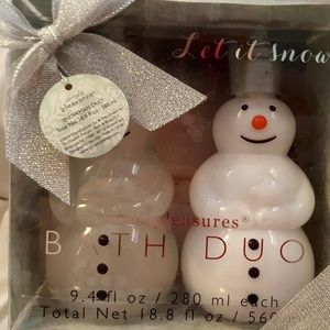 Winter Pleasures hand soap and lotion gift set